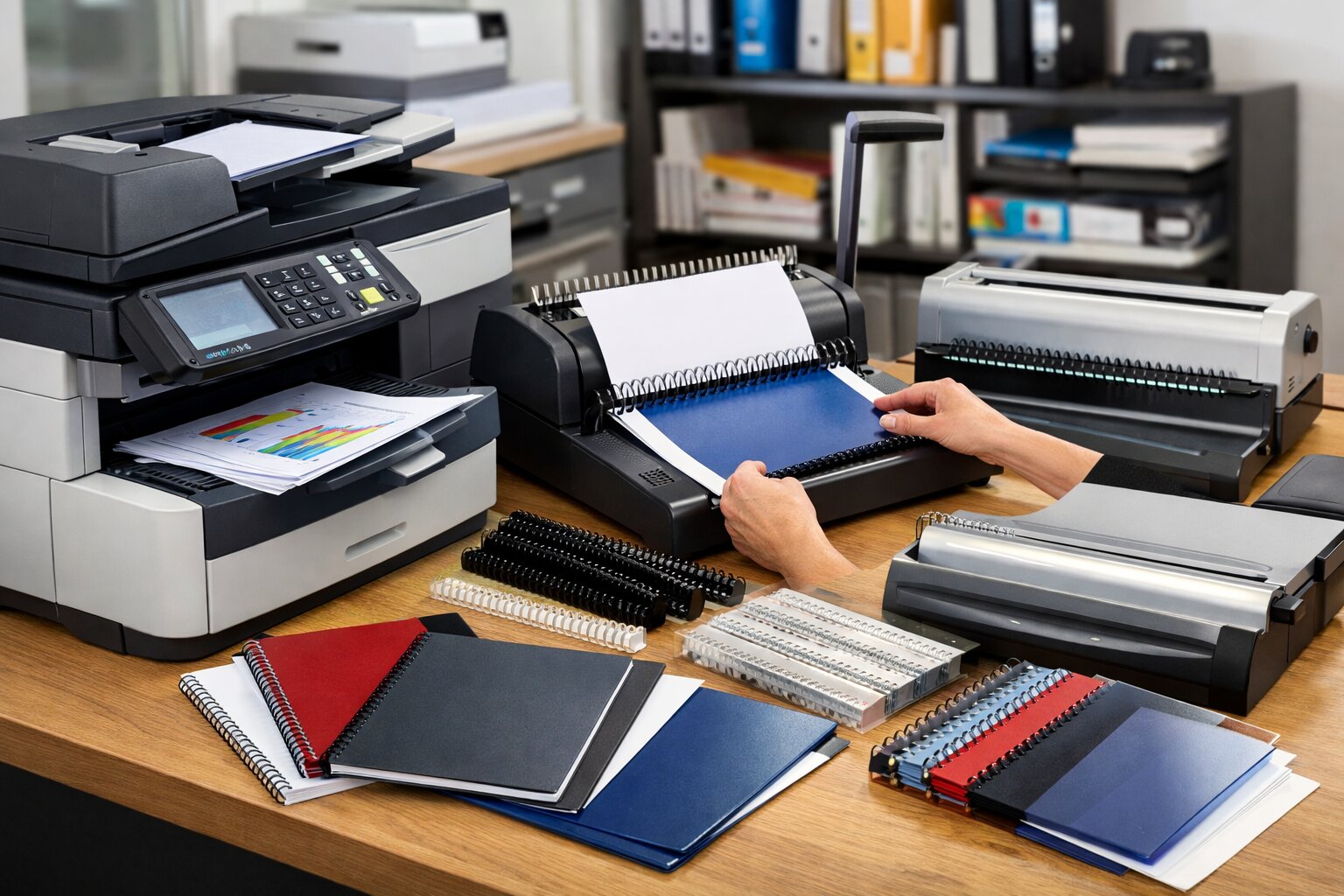 Siyah-Beyaz/Renkli Fotokopi ve Ciltleme(Spiral, Tel, Elezyon, Isıtsal, PVC)